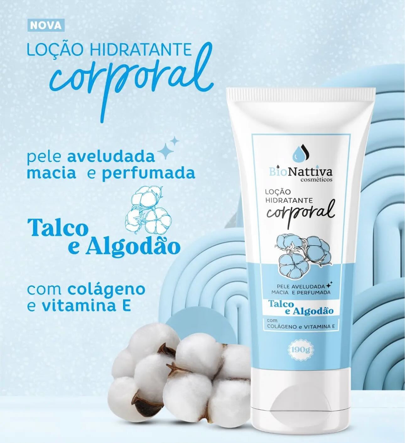 Loções hidratantes corporais da Bio nativa