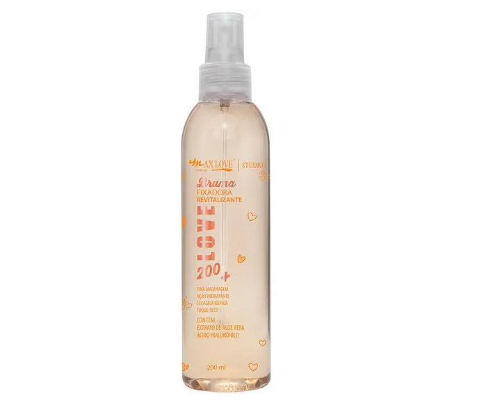 Bruma Fixadora Vegana com Aroma Max Love 200 ml