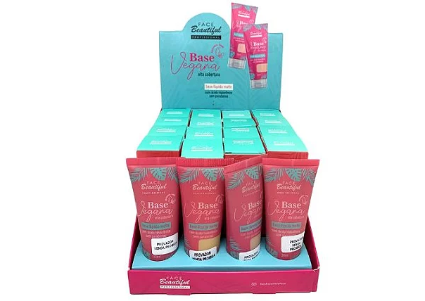 Base Líquida Matte Vegana Cores Médias Face Beautiful