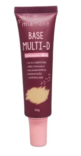 Base Líquida Matte MultI-D Cor 02 ao 06 Mia Make
