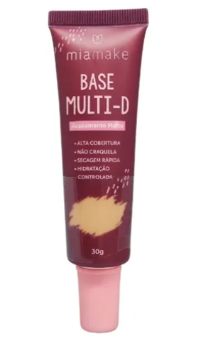 Base Líquida Matte MultI-D Cor 02 ao 06 Mia Make