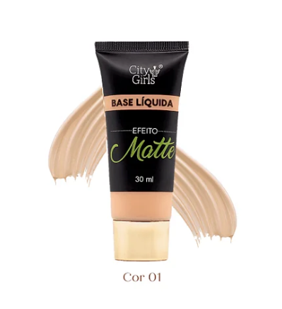 Base Líquida Matte Cor 01 a 06 City Girls