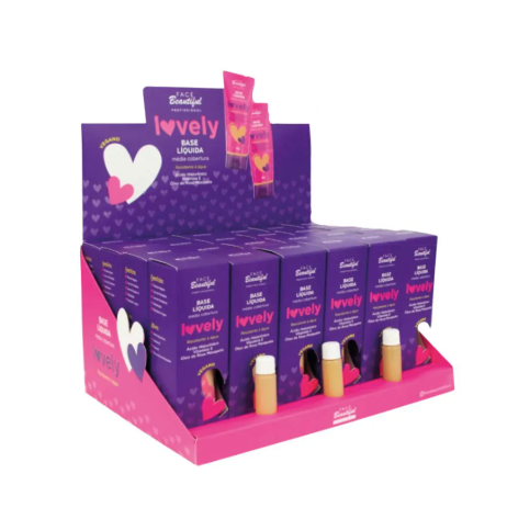 Base Líquida Média Cobertura Lovely Face Beautiful