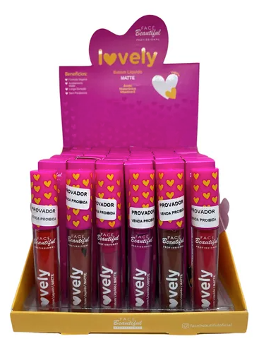 Batom Líquido Matte Lovely Face Beautiful
