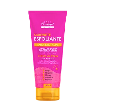Sabonete Facial Esfoliante Extrato de Pitaya Face Beautiful