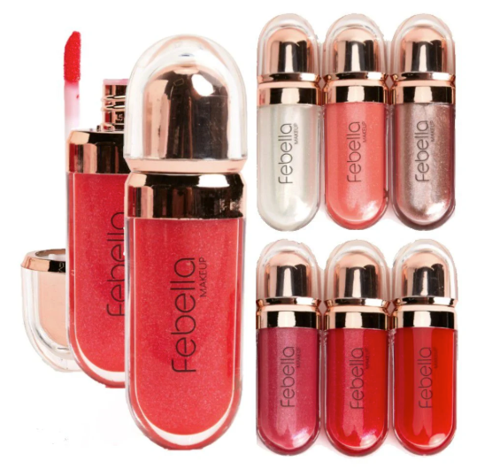 Febella - Lip Gloss 3D Super Brilhante