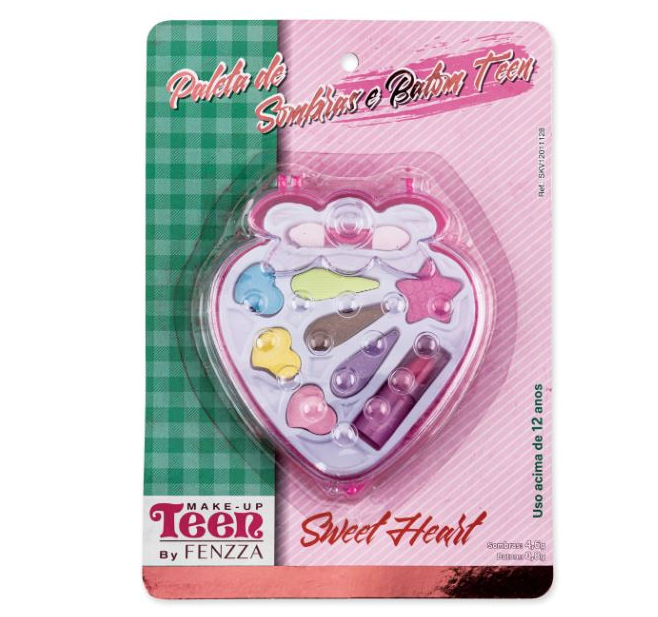 Paleta de Sombras Gloss e Batom Teen Sweet