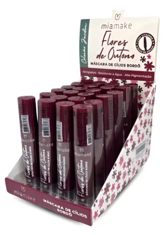 Máscara De Cílios Bordô Flores De Outono Mia Make