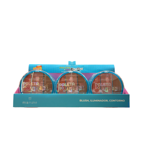 Paleta do Arraso Blus, Iluminador & Contorno Mia Make