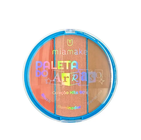 Paleta do Arraso Blus, Iluminador & Contorno Mia Make