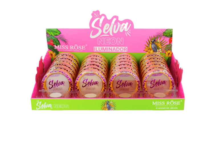 Iluminador Compacto Selva Neon cor 01 a 04 Miss Rose