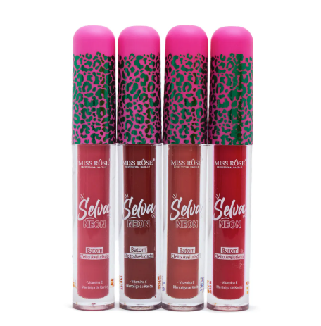 Batom Efeito Aveludado Selva Neon Miss Rôse