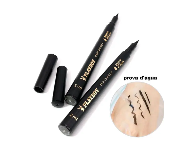Caneta Delineadora Preta à Prova D'água Playboy