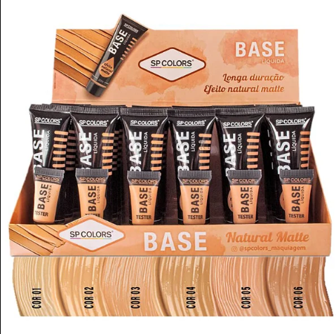 Base Natural Matte Cores 01 a 10 SP Colors