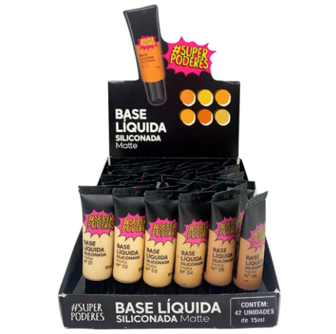 Base Líquida Siliconada Matte Super Poderes