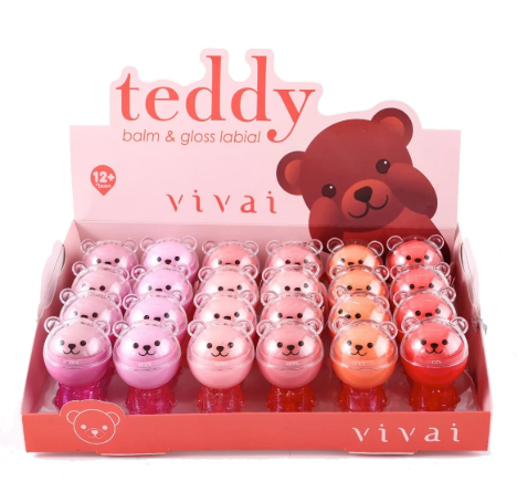 Duo Balm e Lip Gloss Teddy Vivai