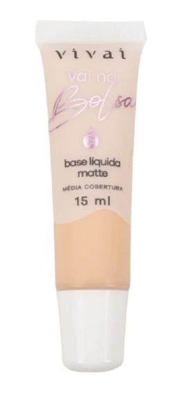 Base Líquida Matte Média Cobertura Vai Na Bolsa Vivai