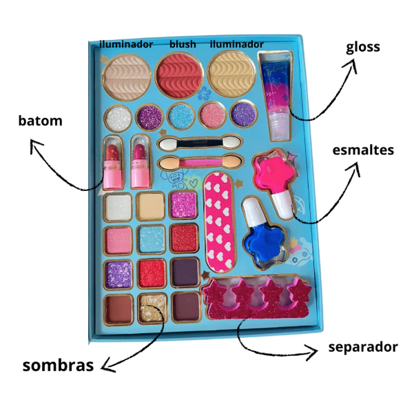 Paleta de Maquiagem Infantil Stitch