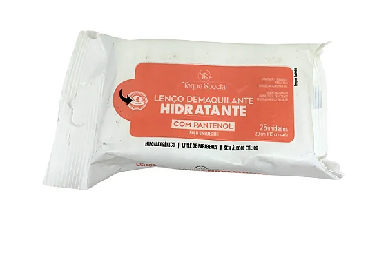 Lenço Demaquilante Hidratante com Pantenol Toque Special