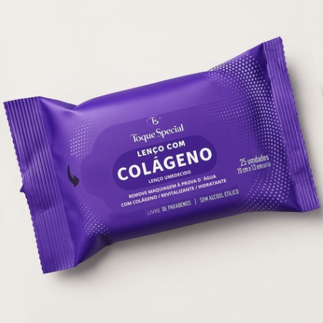 Lenço Com Colágeno Toque Special