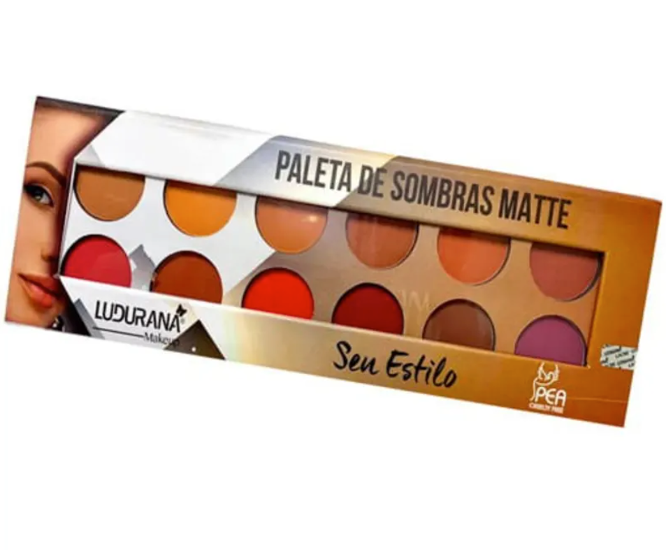 Paleta de Sombra Matte Seu Estilo Ludurana