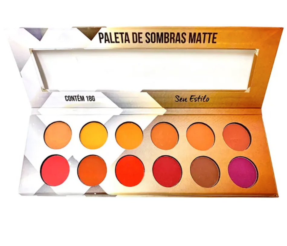 Paleta de Sombra Matte Seu Estilo Ludurana