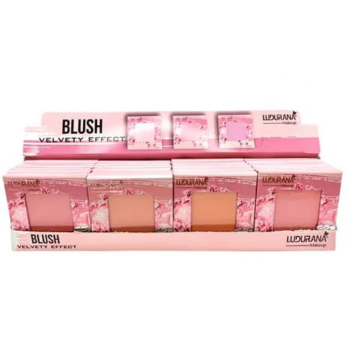 Mini Blush Compacto Velvety Effect Ludurana
