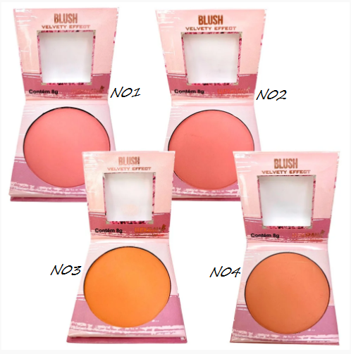 Mini Blush Compacto Velvety Effect Ludurana
