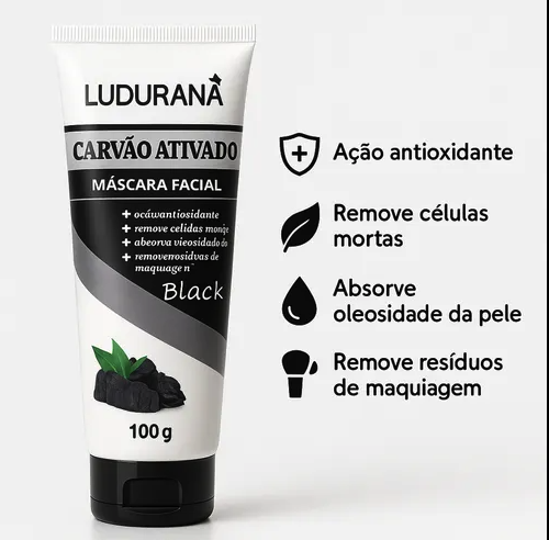 Mascara Facial Carvao Ativado Ludurana