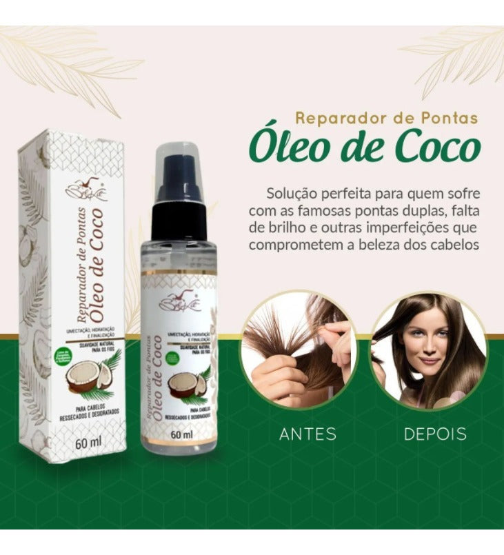 Reparador Capilar Óleo De Coco 60ml Belkit