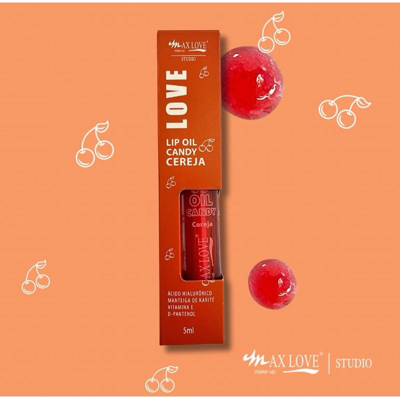 Gloss Labial Lip Oil Candy Max Love Hidratação