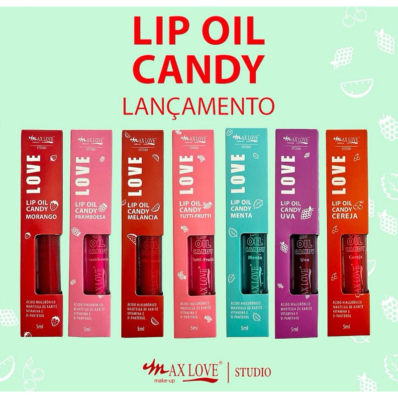 Gloss Labial Lip Oil Candy Max Love Hidratação