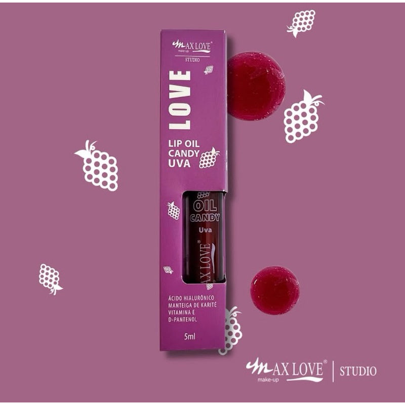 Gloss Labial Lip Oil Candy Max Love Hidratação