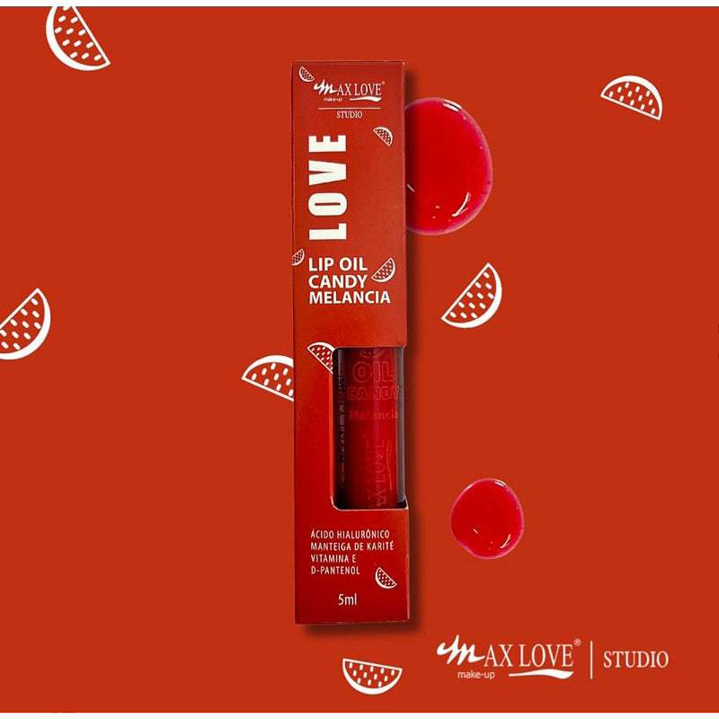 Gloss Labial Lip Oil Candy Max Love Hidratação