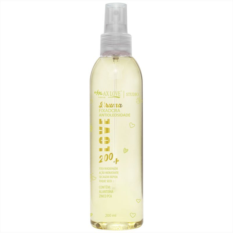 Bruma Fixadora Vegana com Aroma Max Love 200 ml