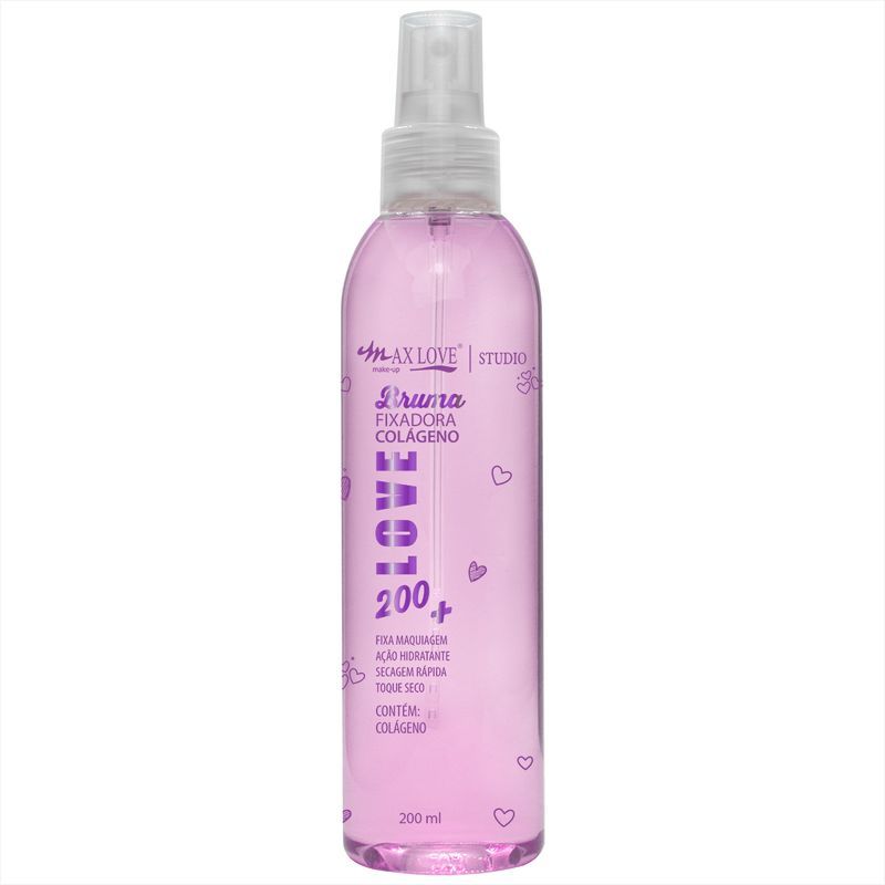 Bruma Fixadora Vegana com Aroma Max Love 200 ml