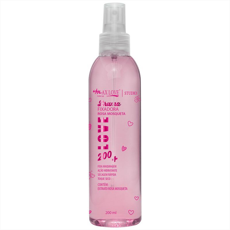 Bruma Fixadora Vegana com Aroma Max Love 200 ml