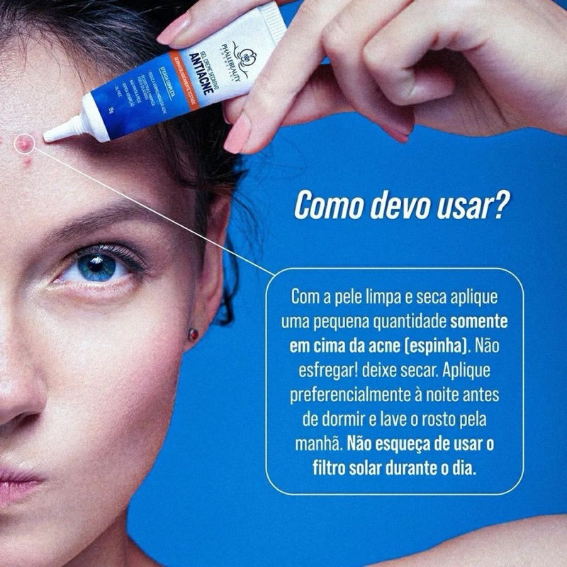 Gel Creme Secativo Antiacne - Phallebeauty