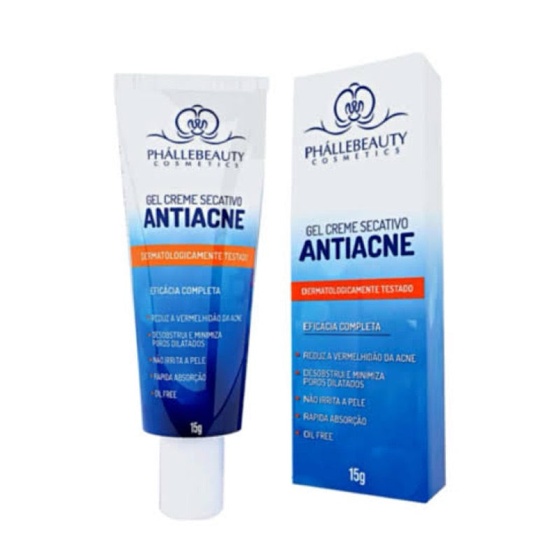 Gel Creme Secativo Antiacne - Phallebeauty