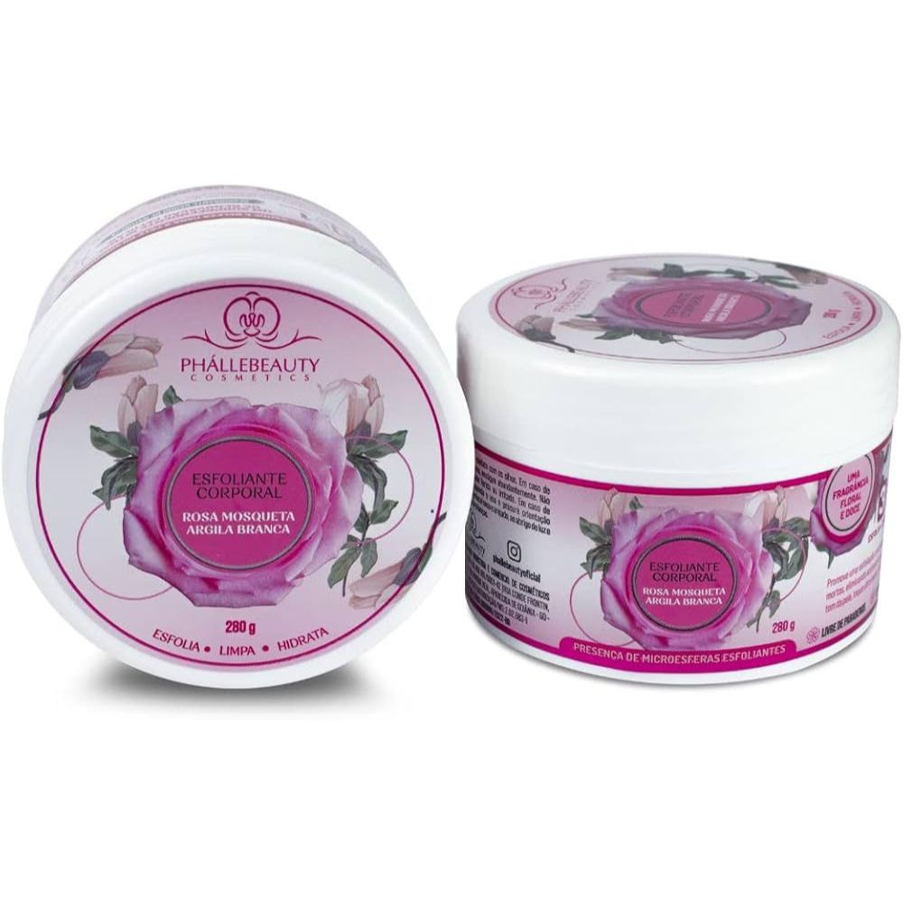 Rosa Mosqueta com Argila Branca Phallebeauty-280G