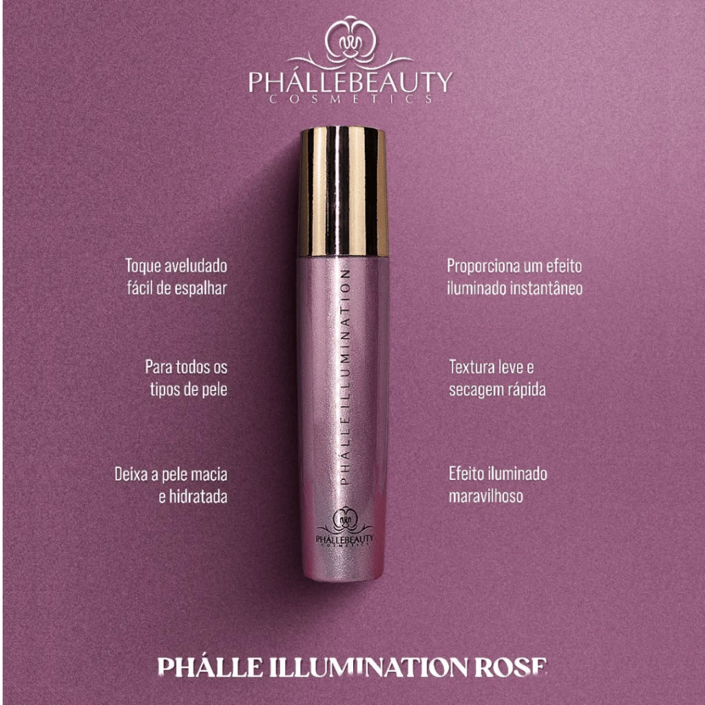 Illumination Rose 120ml - Iluminador Corporal Phállebeauty