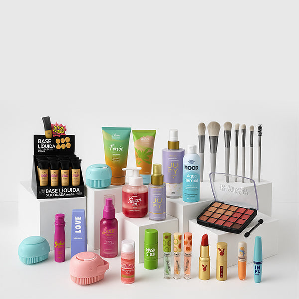 Combo Misto para Revenda – Maquiagem + Cuidados Pessoais