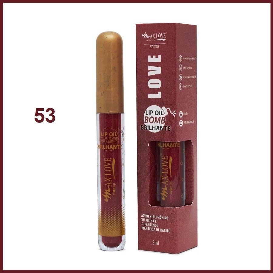 Lip Oil Bomb Brilhante Max Love