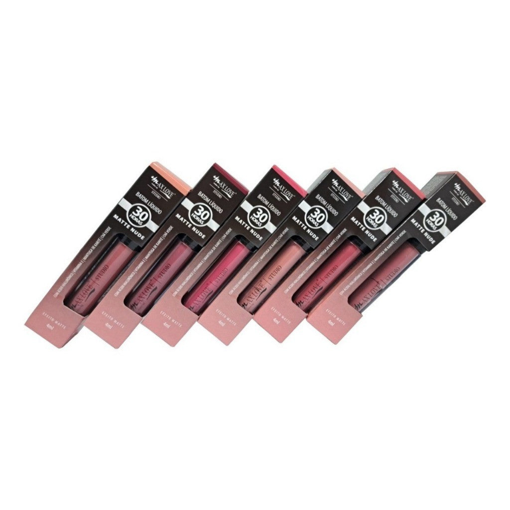 Batom Matte Nude Líquido Max Love 30 Horas