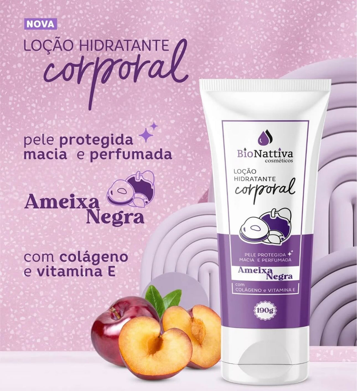 Loções hidratantes corporais da Bio nativa