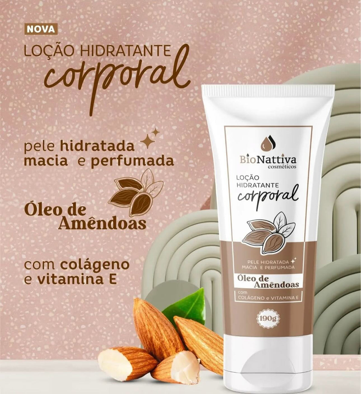 Loções hidratantes corporais da Bio nativa