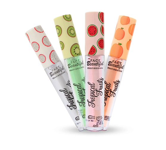 Gloss Labial Tropical Fruits Face Beautiful