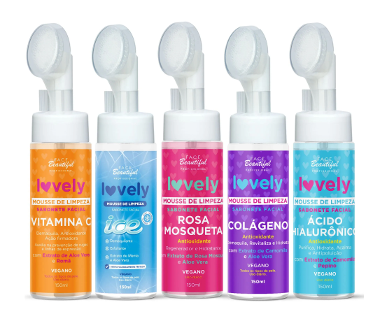 Mousse de Limpeza Lovely Face Beautiful