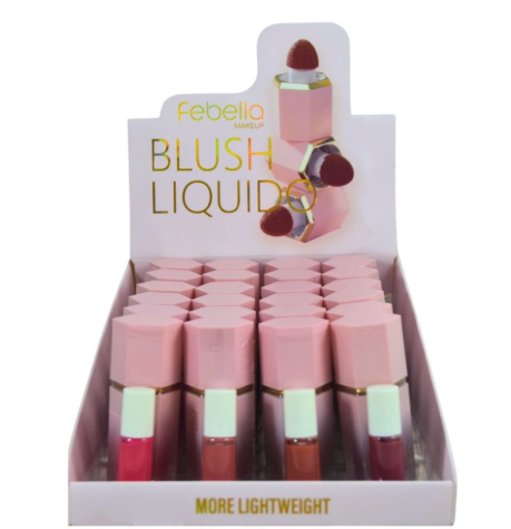 Blush Líquido com Esponja More Lightweight Febella