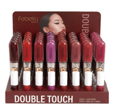 Batom e Gloss liquido Double Touch Febella